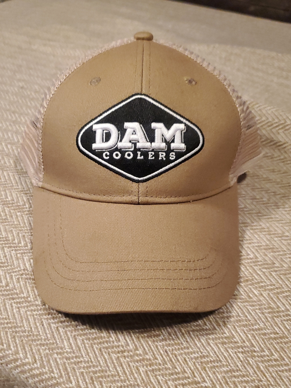 DAM Coolers Tan Mesh-Back Trucker Hat